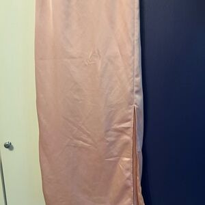 Eloquii Pink Maxi Pencil Skirt with Slit for Cocktail